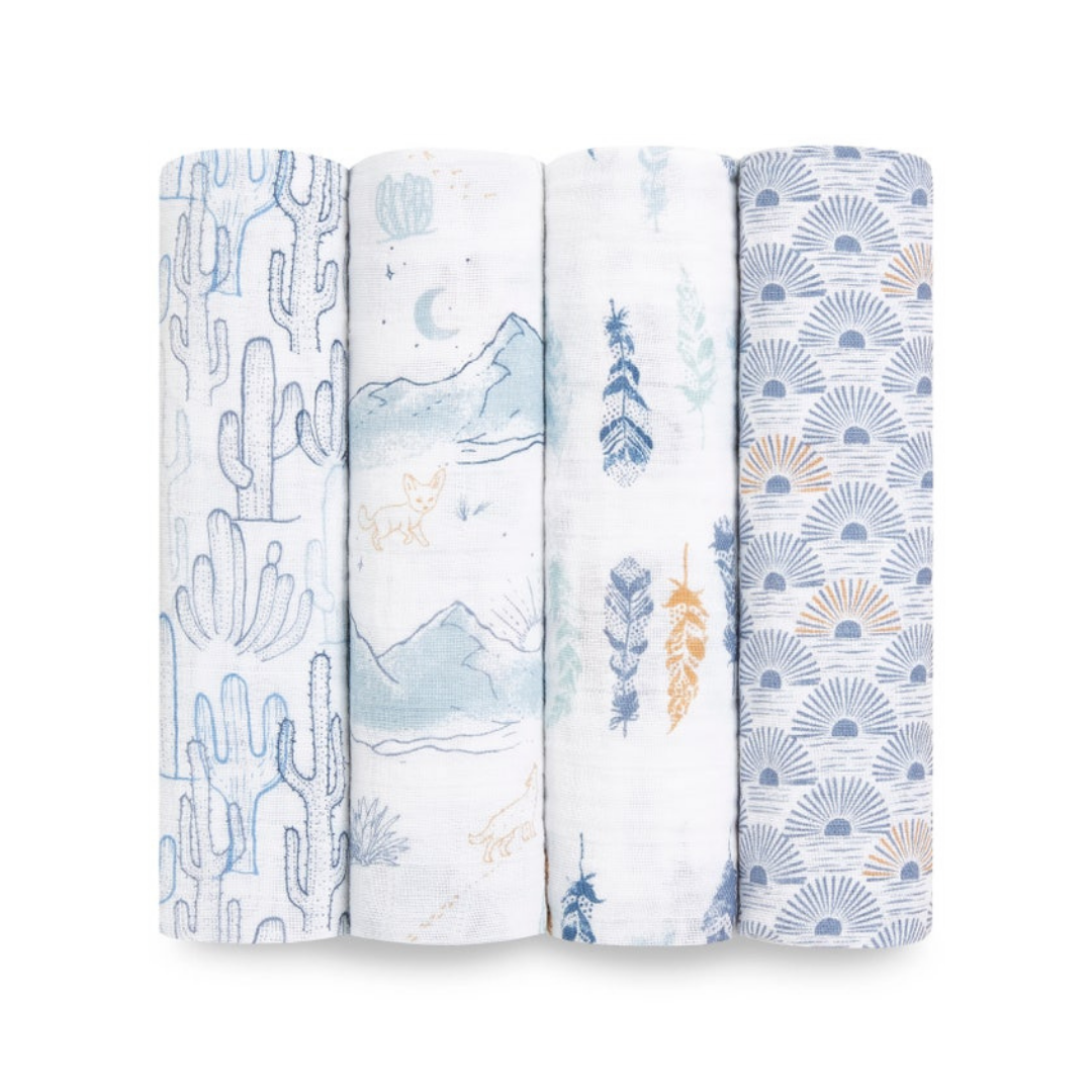 Aden Anais Classic Muslin Swaddle 4 Pack One Stop Online Shop