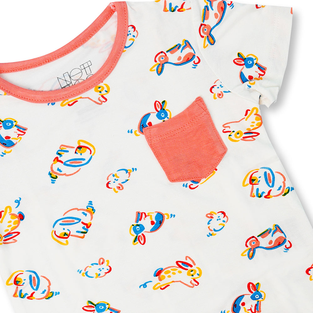 Not Too Big Bunny Bamboo Shorties -2 Pack