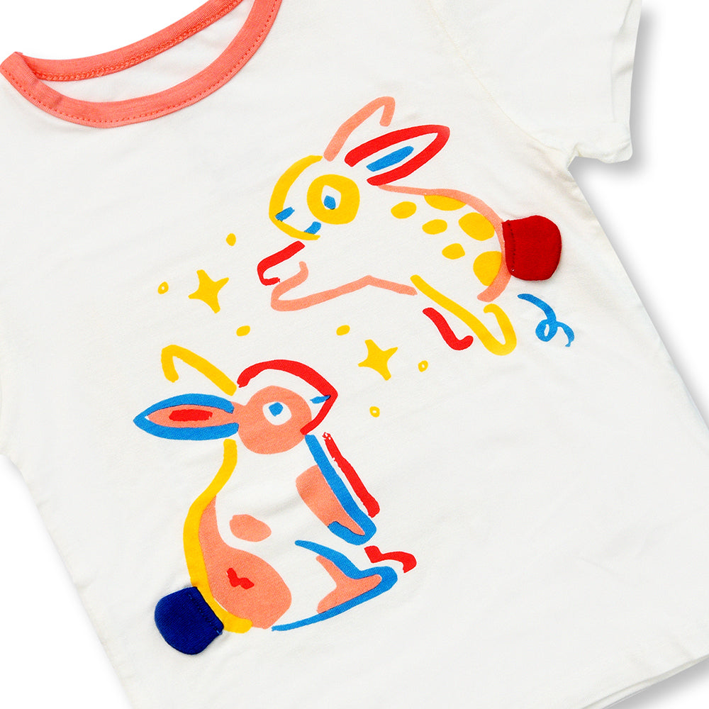 Not Too Big Bunny Bamboo Shorties -2 Pack