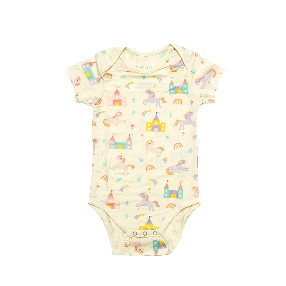Not Too Big Unicorn Bamboo Shortsleeve Bodysuit - 3 Pack