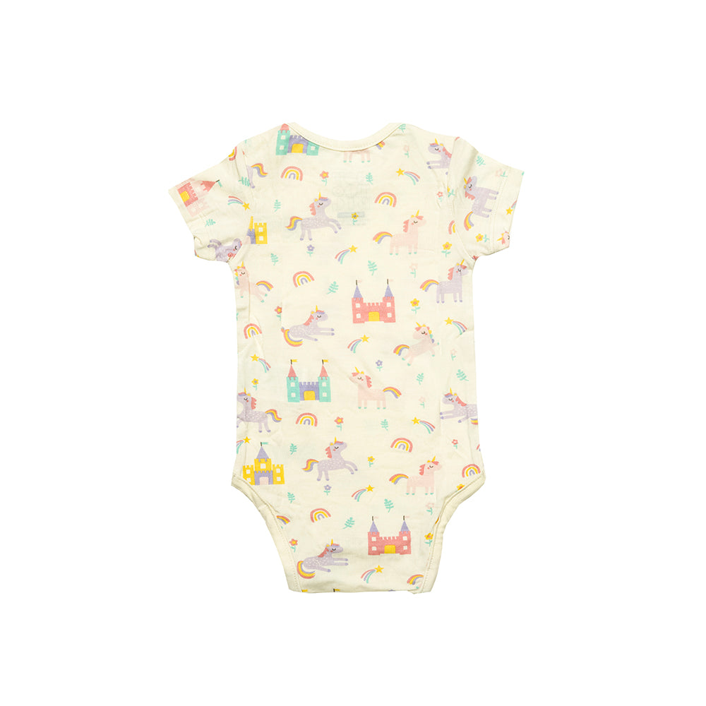 Not Too Big Unicorn Bamboo Shortsleeve Bodysuit - 3 Pack