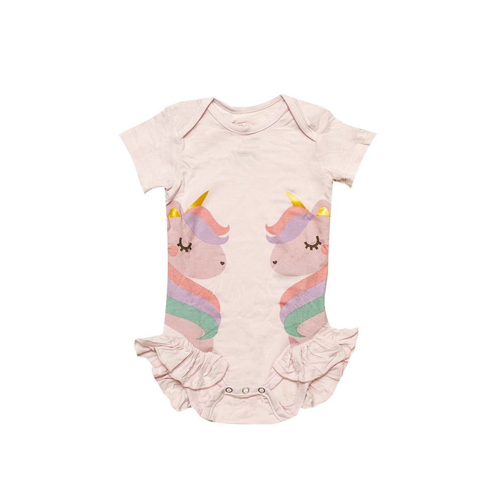 Not Too Big Unicorn Bamboo Shortsleeve Bodysuit - 3 Pack