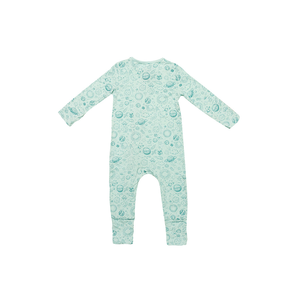 Not Too Big Outerspace Bamboo Sleepsuit - 2 Pack