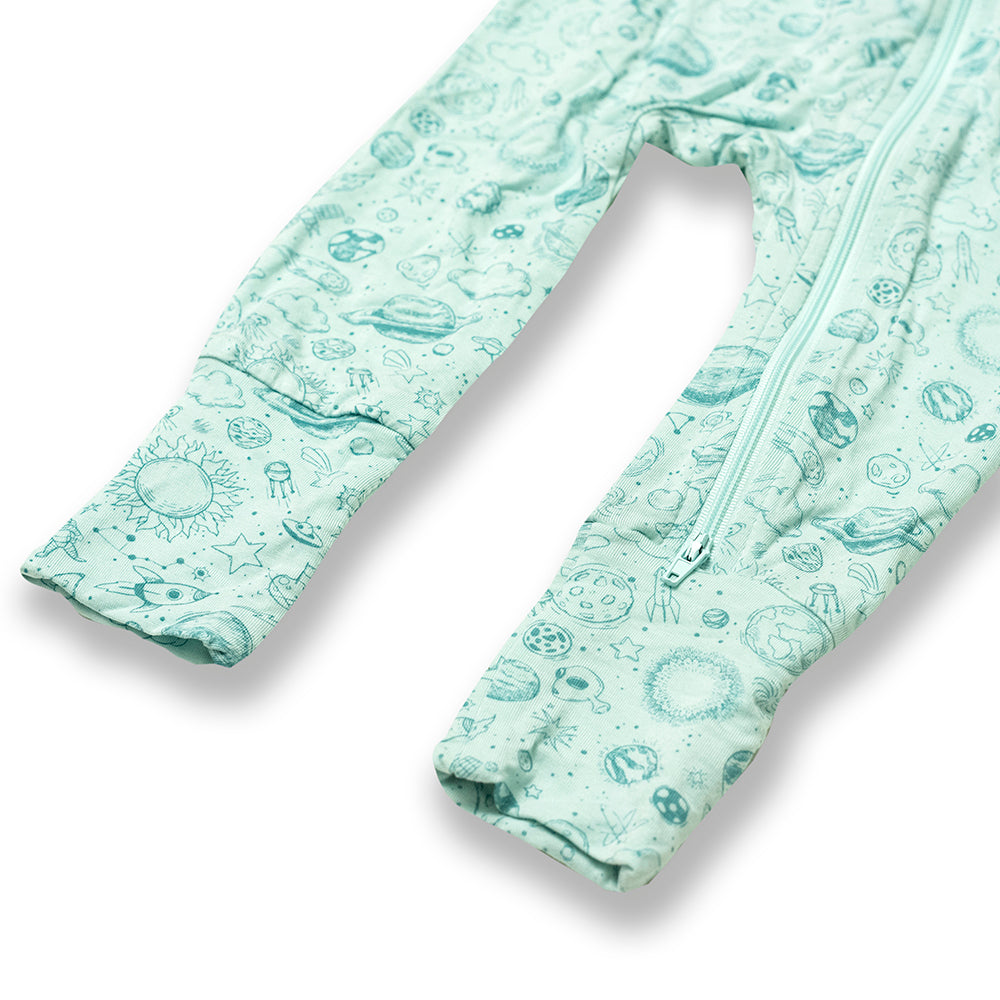 Not Too Big Outerspace Bamboo Sleepsuit - 2 Pack