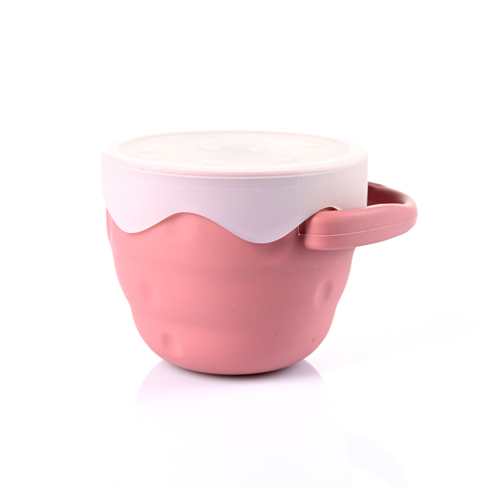 1pc Baby Snack Cup Made Of Bpa-free Silicone Material For Daily