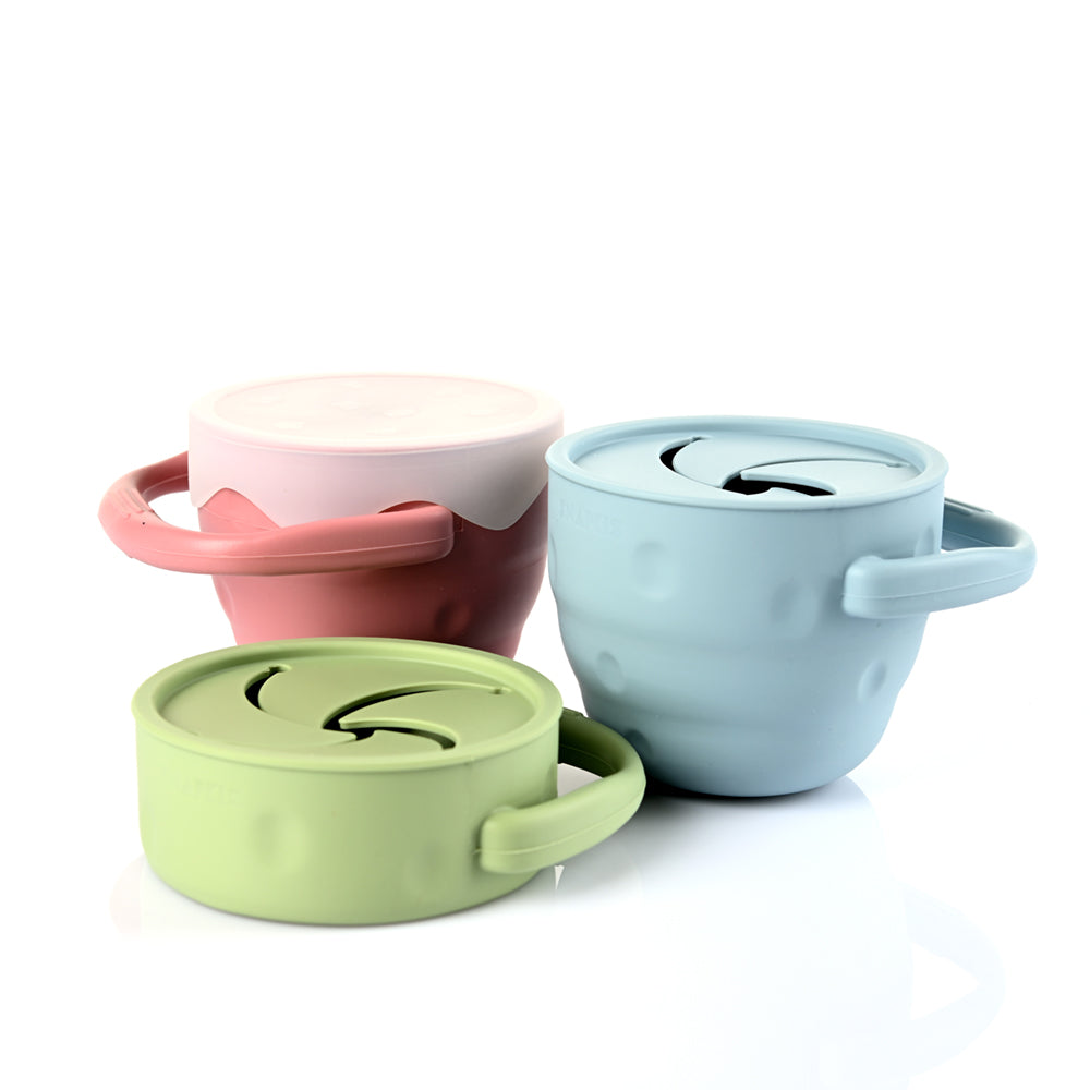 1pc Baby Snack Cup Made Of Bpa-free Silicone Material For Daily