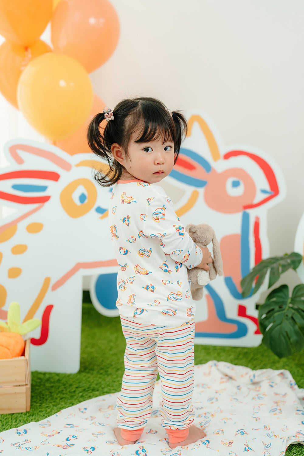 Not Too Big Bunny Bamboo Pyjamas -2 Pack