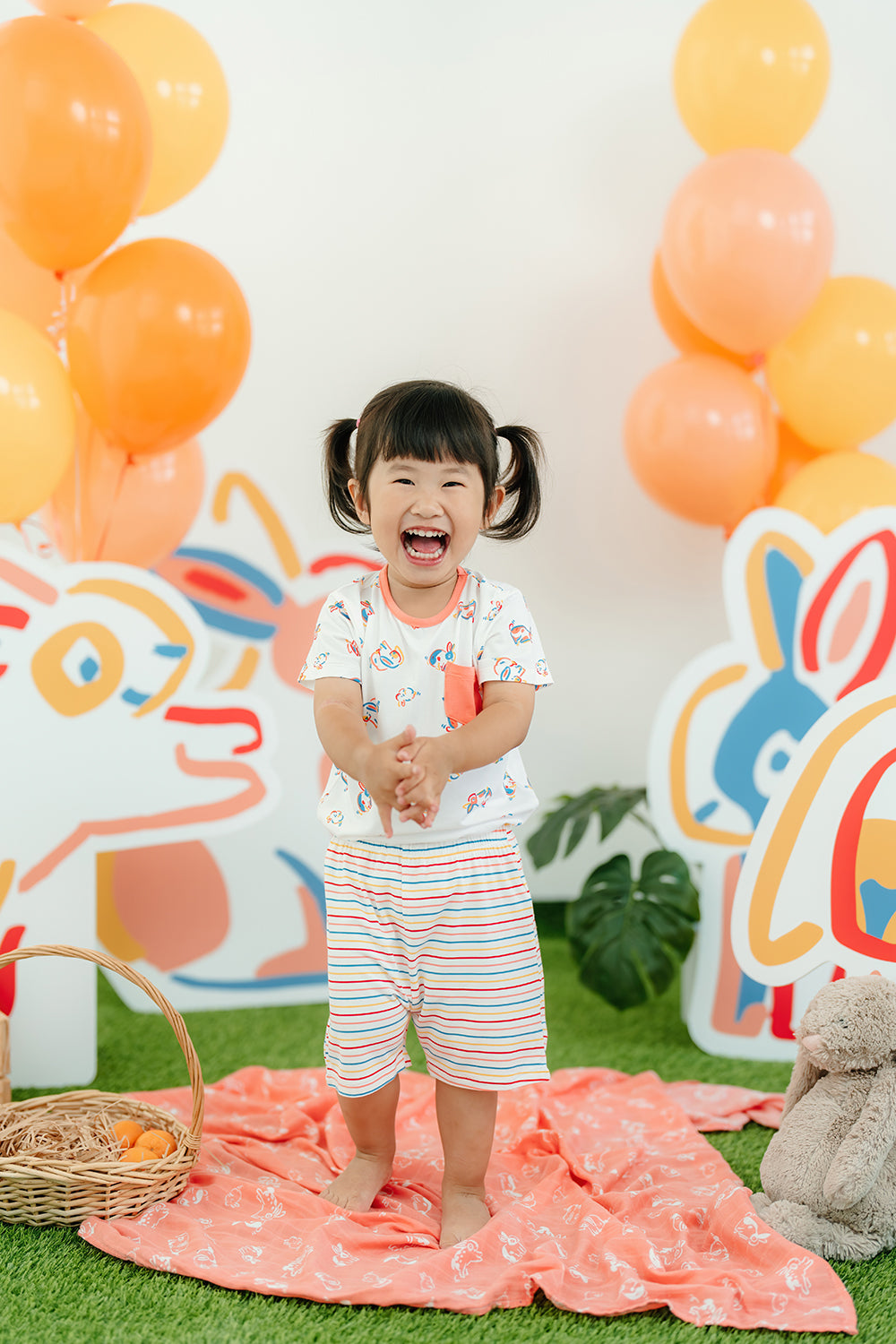 Not Too Big Bunny Bamboo Shorties -2 Pack