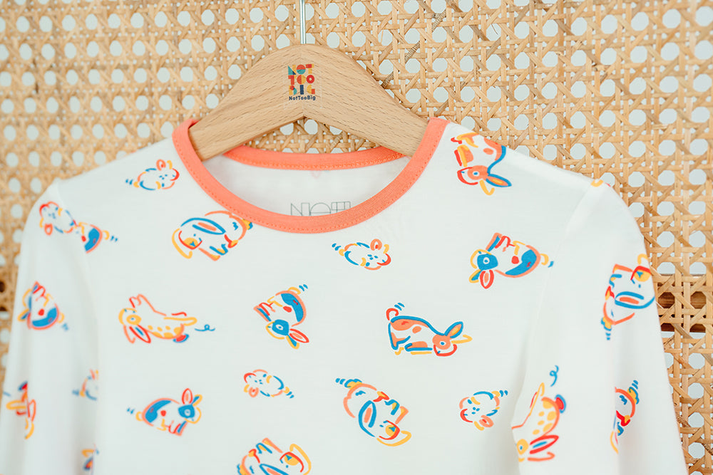 Not Too Big Bunny Bamboo Pyjamas -2 Pack