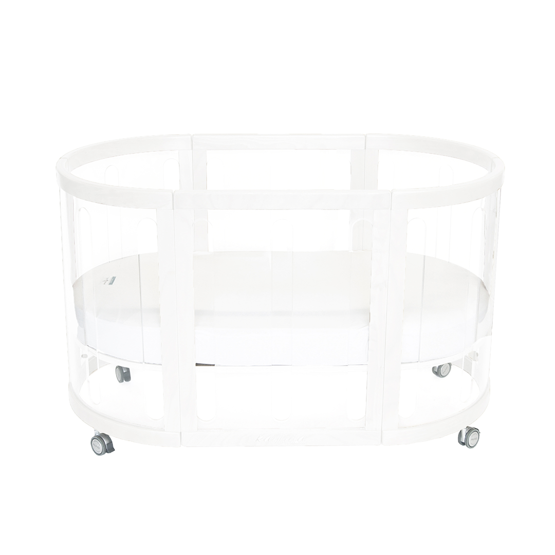 Babyhood Kaylula Sova Clear Cot 5 in 1 with Mattress 3 PCS Set