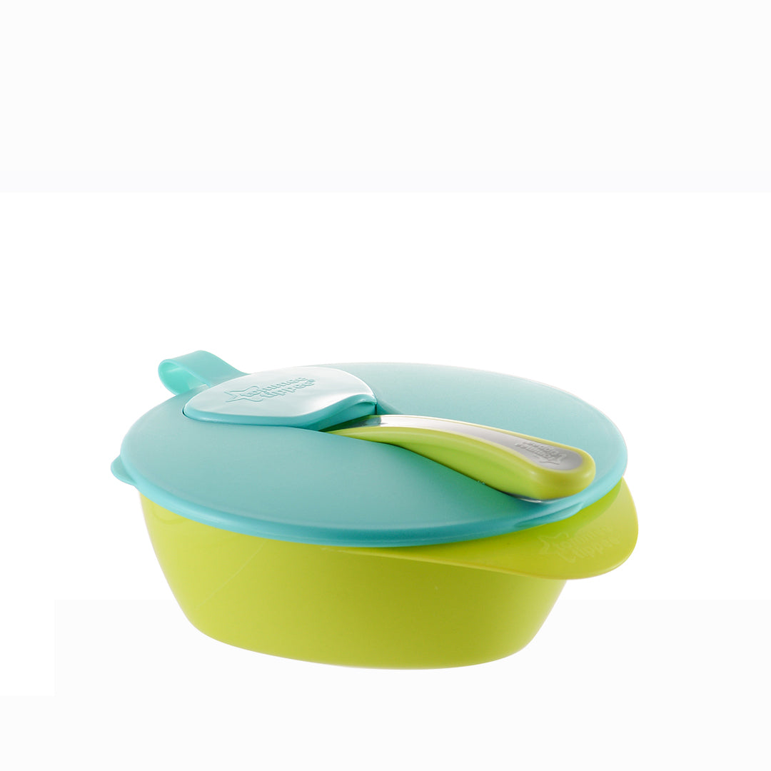 Tommee Tippee Baby Feeding Bowls With Spoon And Lid