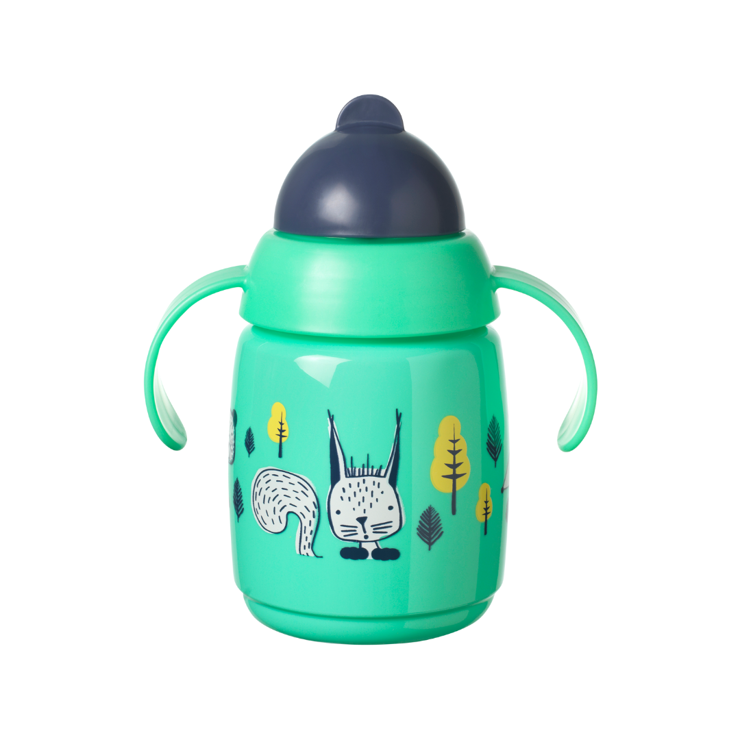 Tommee Tippee] Weighted Straw Bottle - Fox - Not Too Big